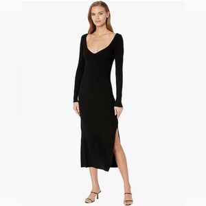 Paige Minette Black Long Sleeve Sweater Knit Dress NWT